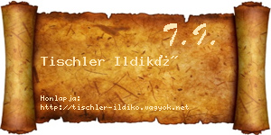 Tischler Ildikó névjegykártya